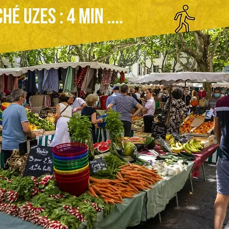 Ulysse, Spacieux Au Centre Historique D'uzes En Rez-de-chaussee Avec Exterieur, Proche Parking Des Marroniers * Uzès